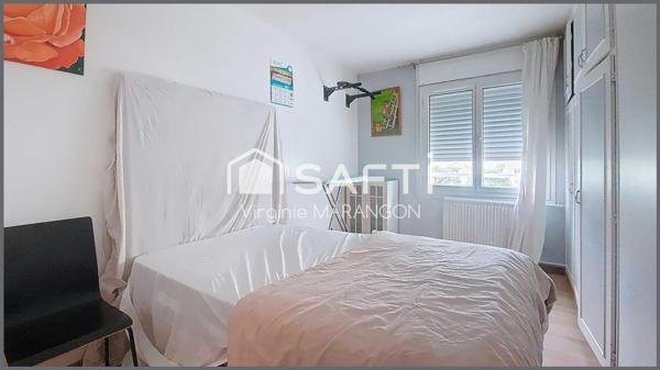 F3 lumineux rénové avec balcon, parking et cave