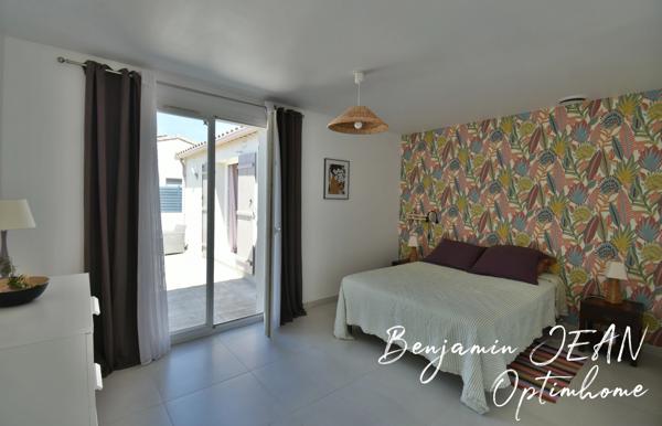 Sérignan – Villa plain-pied 131 m² avec piscine, 4 chambres et prestations de qualité