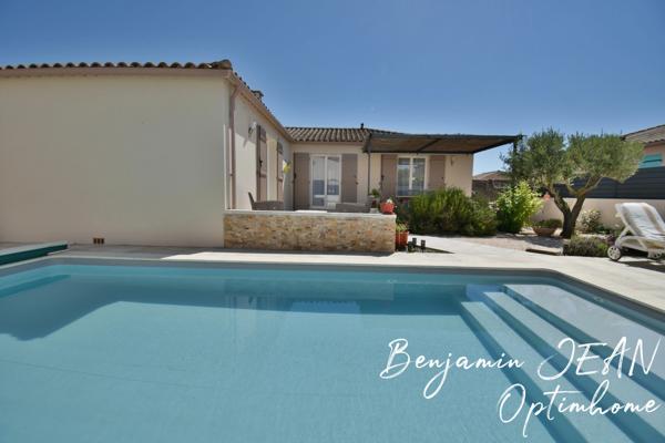 Sérignan – Villa plain-pied 131 m² avec piscine, 4 chambres et prestations de qualité