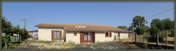 Maison à vendre 5 pièces Proche de BROSSAC (16)