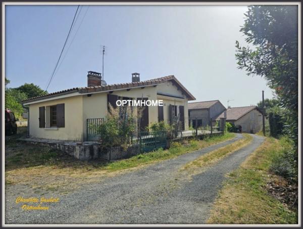 Maison à vendre 5 pièces Proche de BROSSAC (16)