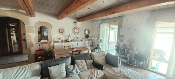 A vendre très belle villa Traditionnelle de 2000 en R+1 
Villa traditionnelle de 126 m2 + Studio 30 m2 sur 482 m2 de terrain.
La maison est de plein pied construit  en 2000.
En sous-sol l'ancien garage accueille un studio de 30 m2 pour recevoir des amis ou la famille et une réserve de 30 m2 pour du rangement.

EXTERIEUR :
Les aménagements extérieurs sont soignés et organisés. 
Rangement pour le bois, coin BBQ abrité et Cabane de jardin.
Terrasse carrelé, espace jeux pour les enfants.
Le portail coulissant automatique donne accès à deux places de parking, au Carport, au jardin et à la maison.
Espace piscine chauffée.
Génoise en bord de toiture et Cheneaux en zinc pour les eaux pluviales.

INTERIEUR :
L'accès à la maison se fait par une mini véranda en Aluminium qui protège et abrite la porte d'entrée.
De suite je découvre une ambiance cosy, un hall d'entrée avec placard et surtout un style Bastide Provençale avec des poutres bois et une belle volige et cela installe le décor.
Murs Blanc, Carrelage avec frise au sol, Insert Bois pour les soirées d'hivers, une magnifique Cuisine d'Artisans aux Tommettes blanche avec son évier rétro en céramique.
Un cellier buanderie donne l'accès au sous-sol de par l'intérieur.
L'espace nuit accueille 4 chambres spacieuses, une Salle de Bain avec douche Italienne, un WC.
Une véranda de 15 m2 en aluminium crée un espace chaleureux pour l'hivers.
Cette habitation est prête à recevoir une nouvelle famille, vous avez juste à poser vos valises, vous installer et profiter.
 
COTE TECNIQUE :
Volets aluminium électrique centralisé + Volets battants en Aluminium.
Store Banne côté cuisine et Terrasse.
Piscine chauffée.
Gaz de ville et Chaudière Gaz sur chauffage central.
Portail, Portillon, automatique + interphone.
Fibre.

POINTS FORTS :
Le jardin exposition Sud.
BBQ, Aire de jeux, Terrasse ombragée, sous sol aménagé,
La  Piscine chauffée.
Véranda Aluminium.
La maison  construite en 2000 qui  est en excellent état toujours à ce jour.
Ce bien vous est présenté au prix de :  415.000€  F.A.I 

Votre contact pour tous renseignements et une visite. 
BON DE VISITE ET SIMULATION DE FINANCEMENT OBLIGATOIRE
Fabrice Boubal   Conseiller Bskimmobilier.com   07.67.19.54.55     
Mail : f.boubal@bskimmobilier.com
Agent commercial indépendant (EI)    
Rsac : 37815191400058 Montpellier
