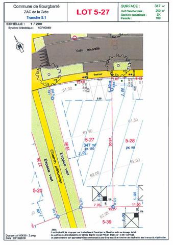 Achat Terrain - 347 m² (réf : JR26281E)