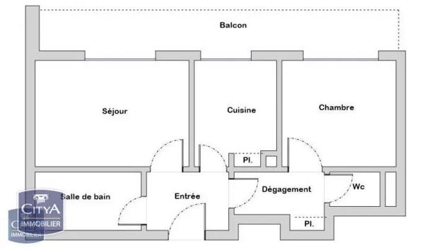 Appartement à vendre 3 pièces 44.7m² Saint-Marcellin (38160)