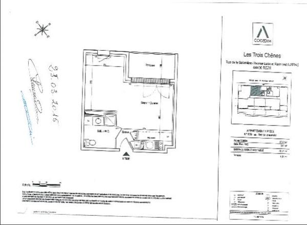 REZE STUDIO A LOUER,  
Reze 44400