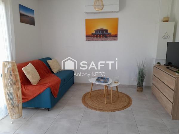 A vendre, superbe studio avec terrasse XXL, le confort absolu.