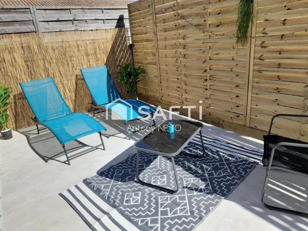 A vendre, superbe studio avec terrasse XXL, le confort absolu.