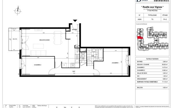 Appartement à vendre    3 pièces • 71,10 m2 Provins