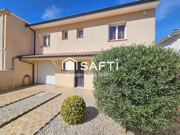 Maison 122m² - 4 chambres - jardin.