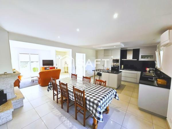 Maison 122m² - 4 chambres - jardin.