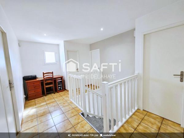 Maison 122m² - 4 chambres - jardin.
