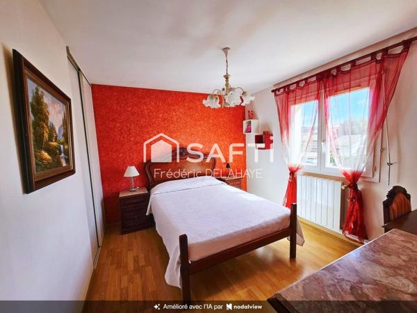 Maison 122m² - 4 chambres - jardin.