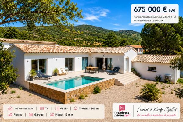 Maison T4 avec piscine  - 20137 LECCI - CORSE DU SUD - FRANCE