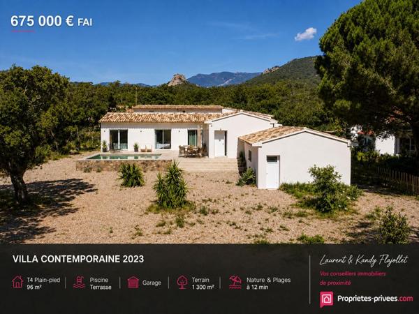 Maison T4 avec piscine  - 20137 LECCI - CORSE DU SUD - FRANCE