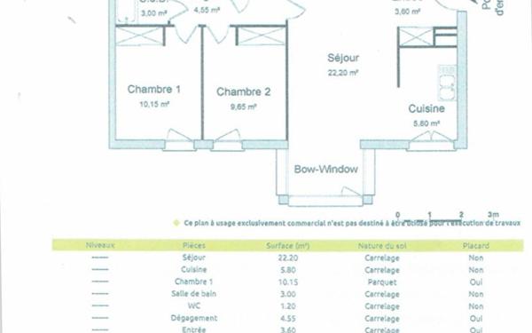 Appartement à vendre    3 pièces • 60,15 m2 Brest