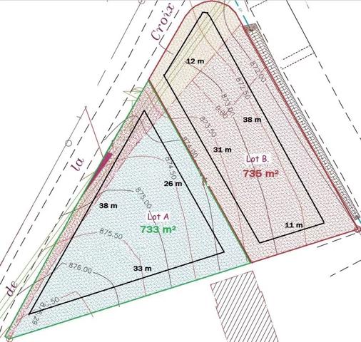 Vente Terrain 727 m2 à Les Grangettes