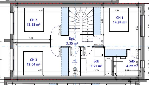 Lattes (34970) Maison contemporaine, 3 chambres, garage, place de parking- Lattes centre (34970)