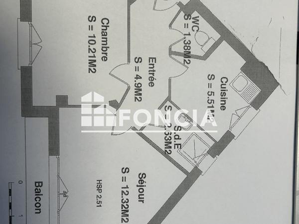 Location Appartement 2 pièces 36.95 m² - 1 BOULEVARD DU GAVE Lourdes 65100
