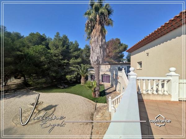 Bages – Vue mer et étang : Villa d’exception de 540 m² avec 7 suites et jardin paysager