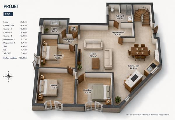 Maison
         4 pièces
        - 140 m² 256 000 € *
