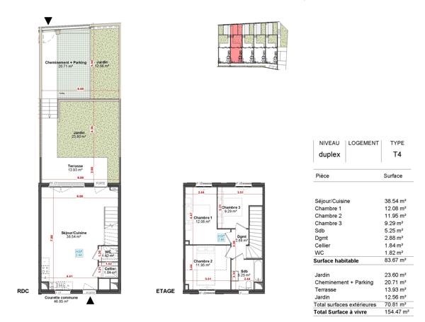 Maison T4 de 83,67 m² avec jardin – Angoulême L’Houmeau – Vue Charente – Livraison 2027 – Emplacement premium Détails des diagnostics énergétiques