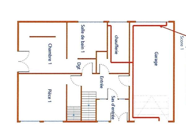 Maison F6 entièrement rénovée, jardin, terrasse.