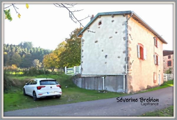 🏡 À vendre – Maison de campagne en pierre – 100 m² – Jardin 1 700 m² – Proche Noirétable (42)