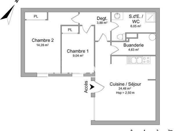 Location Maison 3 pièces 62.36 m² - LIEU DIT BARIELLE Pourrieres 83910