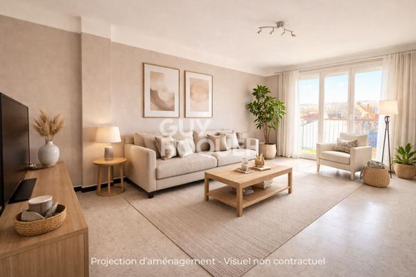 Appartement T3 - 73 m2 - Balcon, parking et cave - Perpignan (Bon Secours)