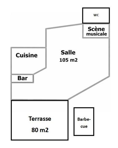 Rare : Restaurant avec scène musicale + licence IV