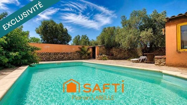 Mas F4 plain-pied avec piscine