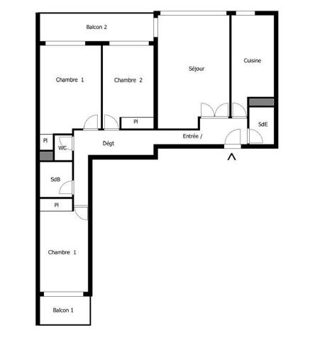 Location appartement 4 pièces 82 m² Sevran