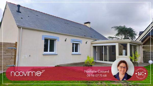 Maison en village 113 m² de Plain-pied 4 Chambres avec Véranda sur 535 m²