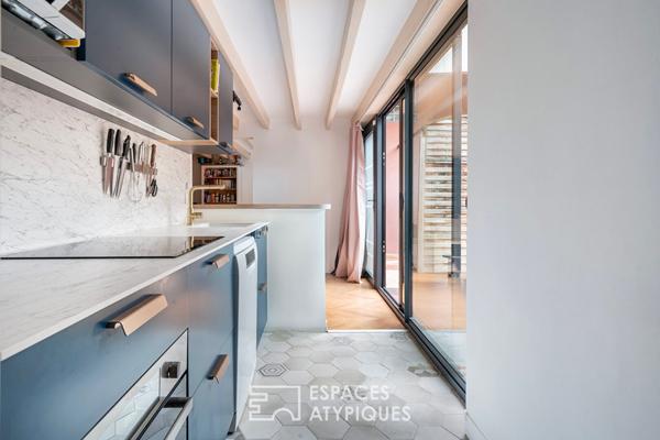 Duplex familial avec terrasse en coeur de ville