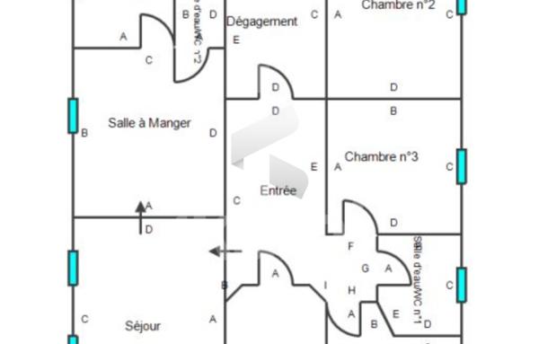 Centre-ville de Périgueux   Appartement 130 m2, 3 chambres