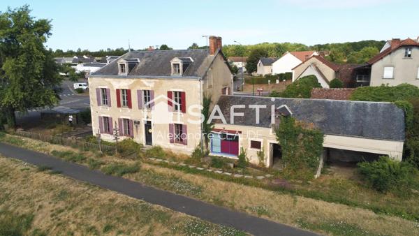 Ancien restaurant au bord du canal à Beffes