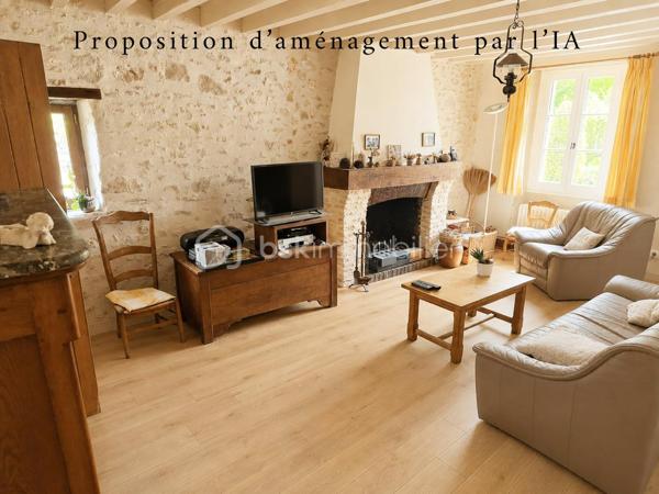 En exclusivité:
Au cœur d’un environnement agréable et verdoyant, venez découvrir cette belle longère d’environ 179 m² au sol (117 m2 Habitable), édifiée sur deux parcelles totalisant 1 920 m², offrant un magnifique jardin arboré, bien exposé et propice aux moments de détente en famille.

Dès l’entrée, vous découvrirez un intérieur chaleureux et fonctionnel. La maison vous offre un agréable espace de vie composé d’un salon et d’une salle à manger, avec le charme de ses tomettes de ses poutres en chêne et de sa cheminée en pierre, ainsi qu’une cuisine aménagée et équipée. Une chambre de 17 m2, Une salle d’eau et un WC indépendant,  complète ce niveau et permet ainsi une vie de plain-pied.
À l’étage, le palier dessert trois belles chambres, aux superficies généreuses comprises entre 13 et 20 m², ainsi qu’une salle de bains avec WC.

Attenante à la maison, une pièce d’environ 30 m² avec mezzanine de 18 m² offre un véritable potentiel d’aménagement. Elle pourra être adaptée selon vos projets : suite parentale, espace professionnel, atelier, salle de jeux, espace de loisirs ou logement indépendant.
À l’extérieur, vous profiterez d’un vaste jardin arboré de 1 920 m², bien exposé.

La propriété dispose également d’un bûcher, ainsi que d’un garage d’environ 28 m² avec fosse mécanique et grenier, idéal pour les amateurs de bricolage ou pour le stockage.

La maison bénéficie d'un système hybride par chaudière à fioul et  par pompe à chaleur, ainsi que d’une cheminée fonctionnelle, permettant de profiter d’une atmosphère chaleureuse et conviviale.
Les fenêtres en bois double vitrage participent également au confort de la maison tout en conservant le charme authentique de cette belle propriété.

Une propriété pleine de charme, offrant de beaux volumes, un environnement agréable et un potentiel d’évolution important. Elle conviendra parfaitement à un projet famille à la recherche d’espace, ou à toute personne souhaitant profiter du charme et de l’authenticité d’une longère.
