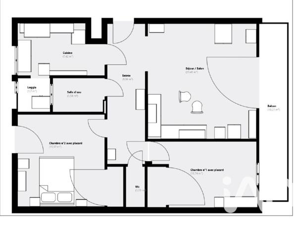 Appartement à vendre 3 pièces 73 m² Toulon