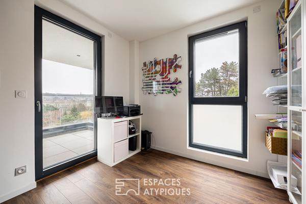 Maison contemporaine d’architecte avec vue panoramique et piscine