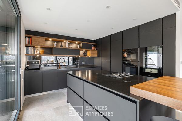 Maison contemporaine d’architecte avec vue panoramique et piscine