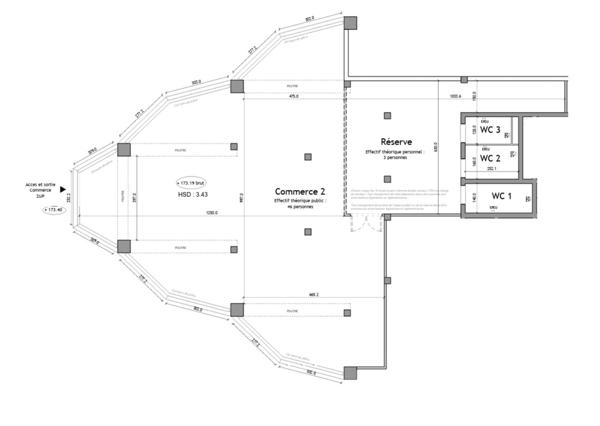 Location boutique/local commercial 437 m² Meudon-la-Forêt