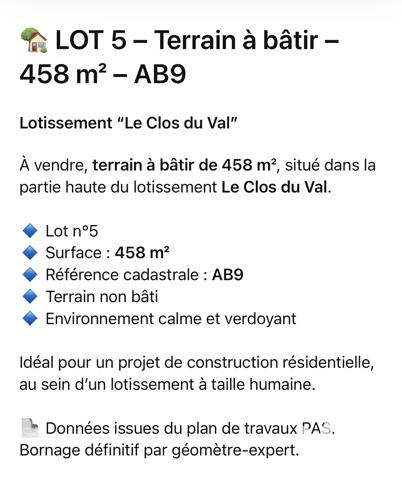 Terrain à vendre 458 m² Val-de-Virieu