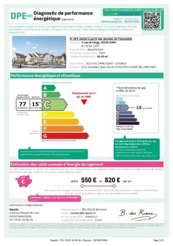 Appartement à louer à Osny (95520)