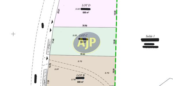 Terrains à vendre Soulac Sur Mer : surface de 704 m2 à 92 100€ - AJP Soulac Immobilier
