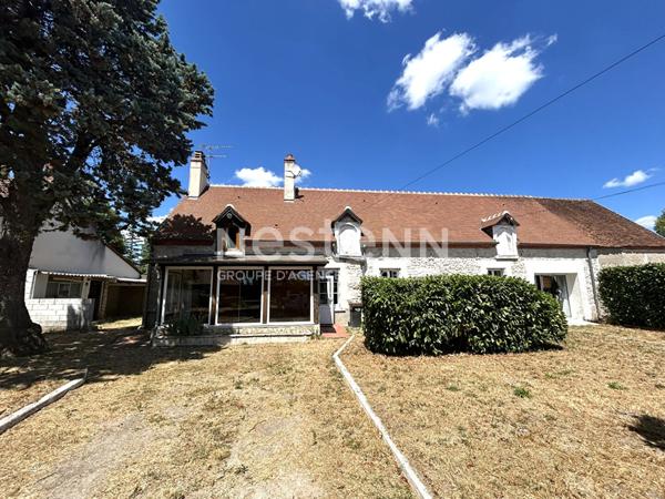 LONGERE EN PIERRES DE 128M² SUR JARDIN CLOS DE 1900M² À VENDRE SECTEUR CALME GIEVRES (LOIR ET CHER 41)