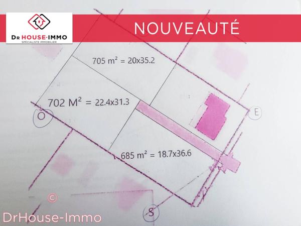 Terrain à vendre de 702 m²