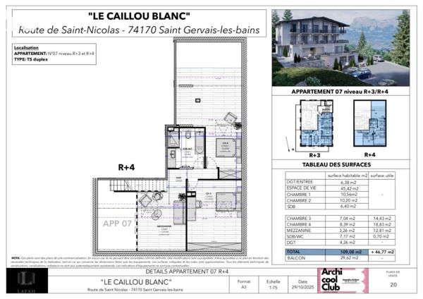 LE CAILLOU BLANC - Appartement T4 à SAINT-NICOLAS-DE-VEROCE