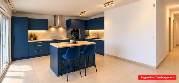 Exclusivité ERA IMMOBILIER : Superbe Appartement 3 pièces avec  2 Terrasses et place parking en sous sol