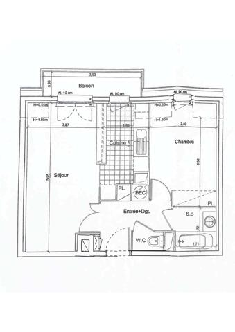 Appartement à vendre 2 pièces 43 m² Vauréal