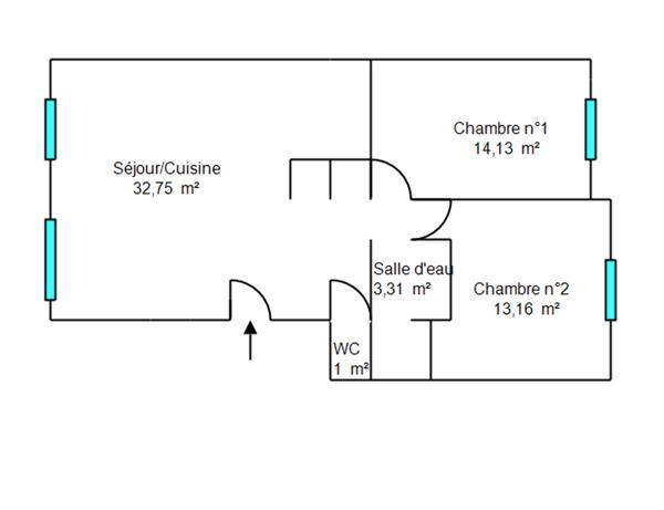Appartement à vendre 3 pièces 64 m² Lyon 6